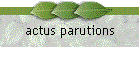 actus parutions