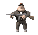 truand mitraillette